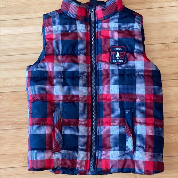 Tommy Hilfiger Vest Plaid Toddler 3T Puffer - Picture 10 of 10